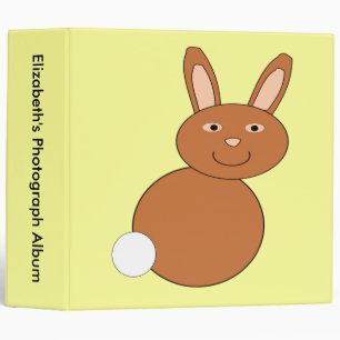Happy Easter Bunny Custom Photo Album Binder