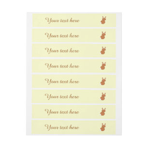 Happy Easter Bunny Customizable Labels