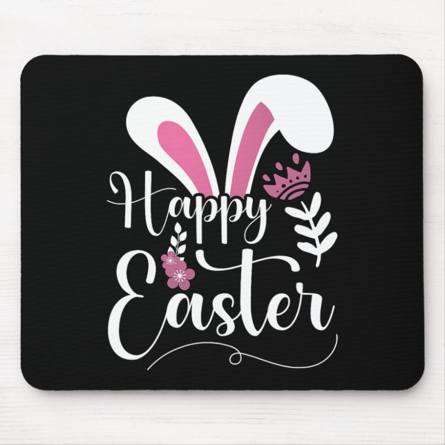 Happy Easter - Bunny Ears - Clic 1  Mouse Pad (Front)
