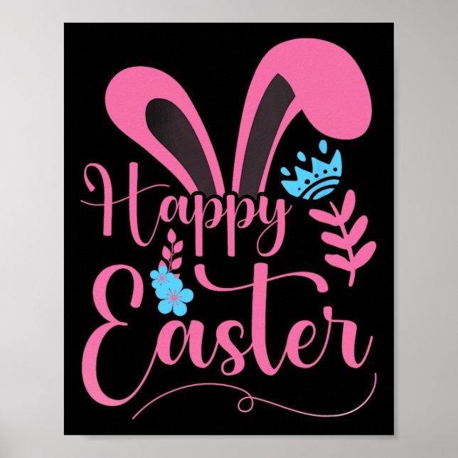 Happy Easter - Bunny Ears - Clic  Poster (Front)