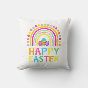 Happy Easter Bunny Easter Egg Hunt Easter Women Gi Throw Pillow