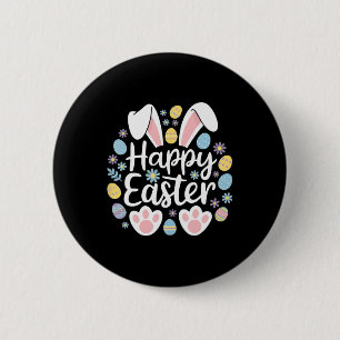 Happy Easter Bunny Easter Egg Hunt Squad Easter Wo 2 Inch Round Button