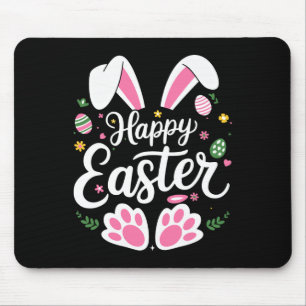 Happy Easter Bunny Easter Egg Hunt Squad Easter Wo Mouse Pad