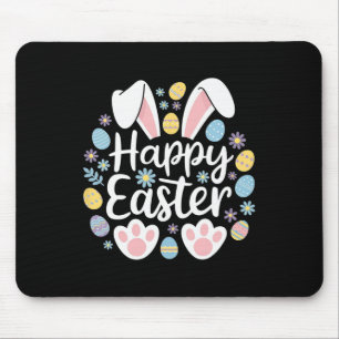 Happy Easter Bunny Easter Egg Hunt Squad Easter Wo Mouse Pad