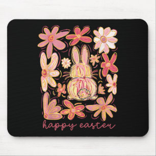 Happy Easter Bunny Easter Egg Hunt Squad Easter Wo Mouse Pad