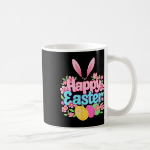 Happy Easter Bunny Easter Outfit Egg Nest Flower R Coffee Mug