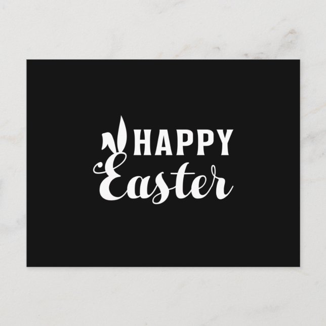 Happy Easter Bunny Easter Spring Egg Funny Gift Postcard (Front)
