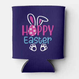Happy Easter Bunny Egg Cute Spring Design Can Cooler