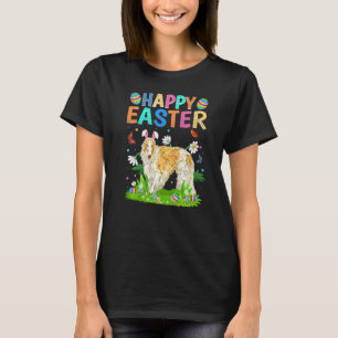 Happy Easter Bunny Egg Funny Borzoi Dog Easter Sun T-Shirt