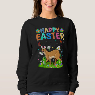 Happy Easter Bunny Egg Funny Cougar Easter Sunday Sweatshirt