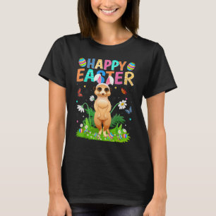 Happy Easter Bunny Egg Funny Meerkat Easter Sunday T-Shirt