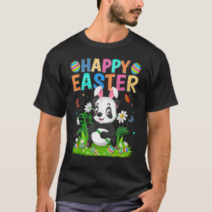 Happy Easter Bunny Egg Funny Panda Easter Sunday T-Shirt