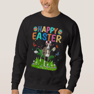 Happy Easter Bunny Egg Greyhound Dog Easter Sunda Sweatshirt