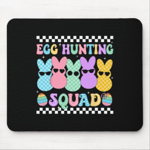 Happy Easter Bunny Egg Hunting Squad Crew Family B Mouse Pad
