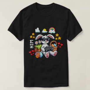 Happy Easter Bunny Egg Video Game l Gamer Easter  T-Shirt