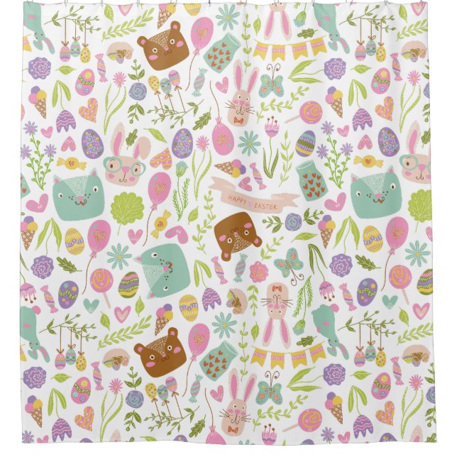 Happy Easter Bunny Floral Pattern (Front)