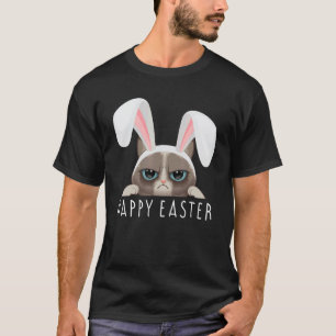 Happy Easter Bunny Funny Pajama Dress Cat Party Ra T-Shirt