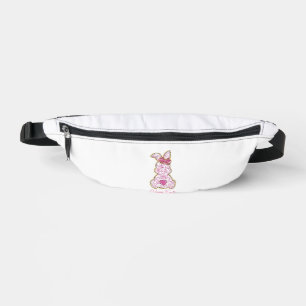 Happy Easter Bunny Girls Easter Women Pink Floral  Fanny Pack