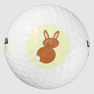 Happy Easter Bunny Golf Ball