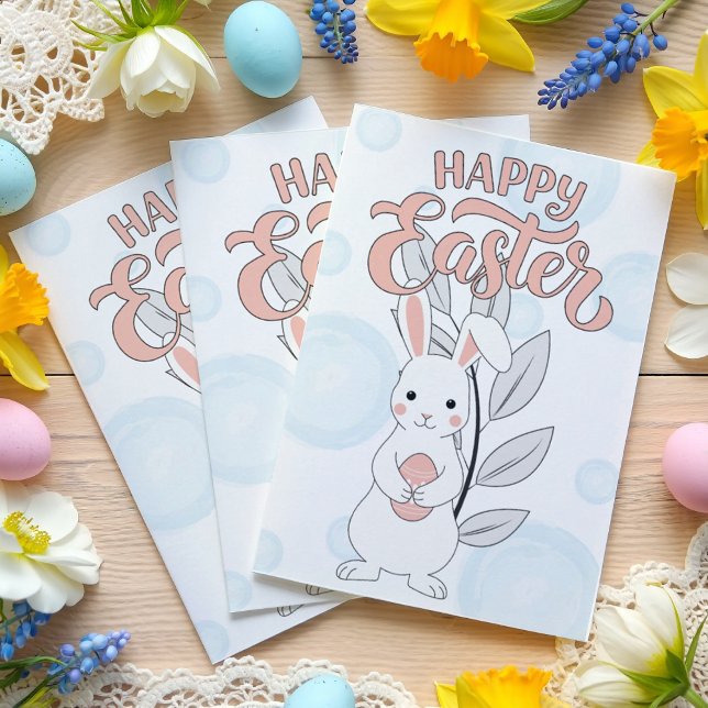 Happy Easter Bunny Greeting Card (Creator Uploaded)