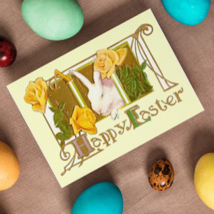 Happy Easter Bunny Holiday Card