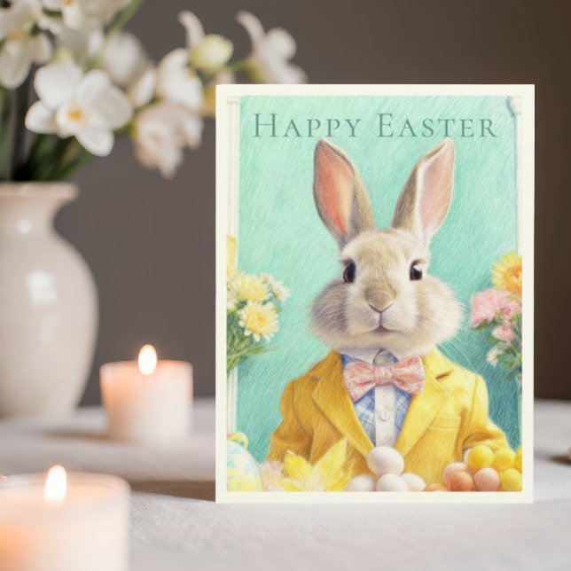 HAPPY EASTER BUNNY Holiday Postcard (Creator Uploaded)
