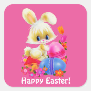 Happy Easter Bunny Holiday sticker