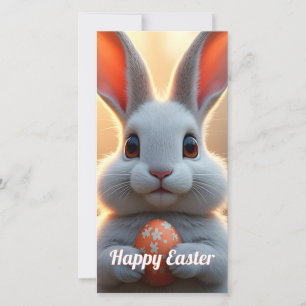 Happy Easter Bunny in the Magic of Spring