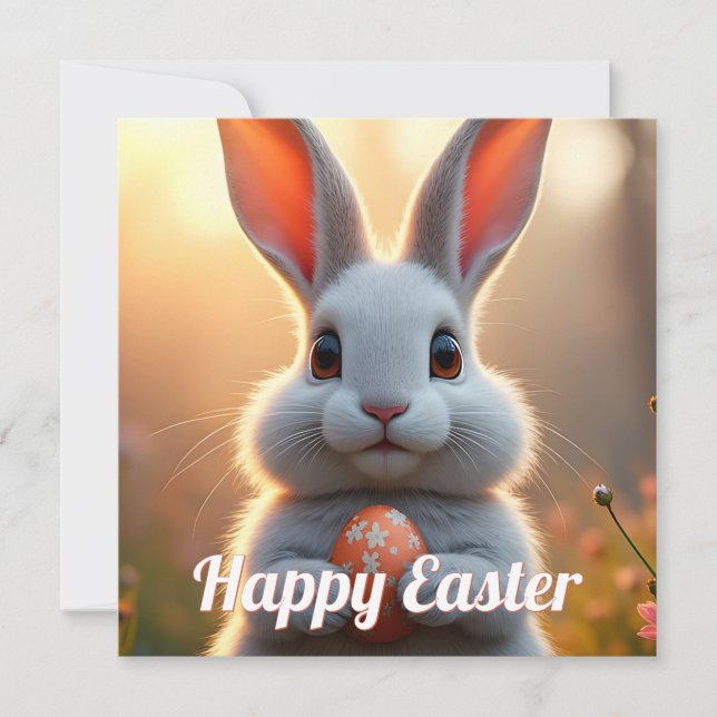 Happy Easter Bunny in the Magic of Spring (Front)