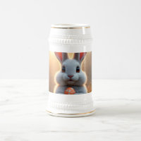 Happy Easter Bunny in the Magic of Spring