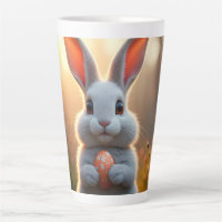 Happy Easter Bunny in the Magic of Spring