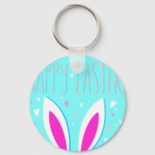 happy easter bunny keychain