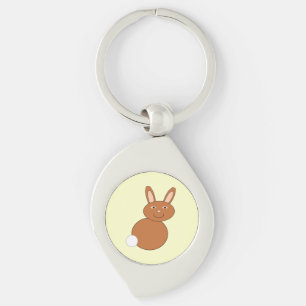 Happy Easter Bunny Keychain