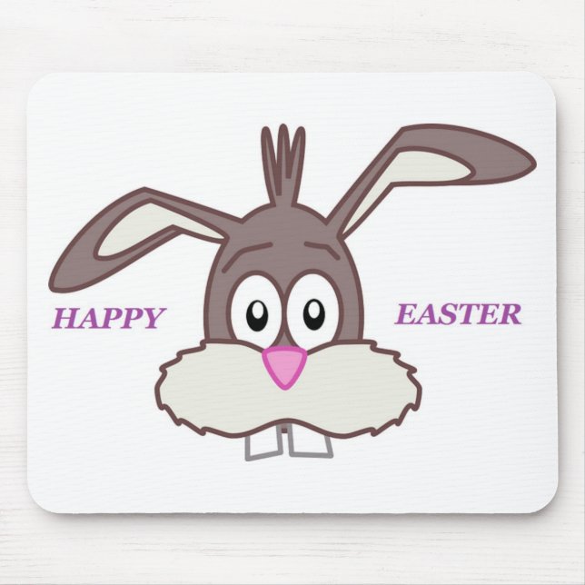 "HAPPY EASTER" BUNNY MOUSE PAD (Front)