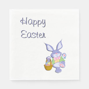 Happy Easter Bunny Napkin