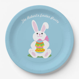 Happy Easter Bunny ~ Personalized Paper Plate