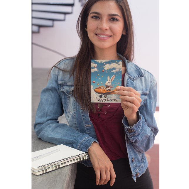 Happy Easter Bunny Pilot Airplane Invitation (Creator Uploaded)