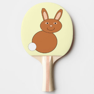 Happy Easter Bunny Ping Pong Paddle