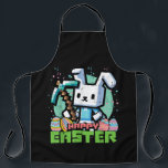 Happy Easter Bunny Pixel Game  Apron<br><div class="desc">Happy Easter Bunny Pixel Game</div>