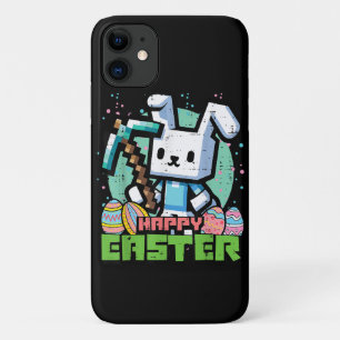 Happy Easter Bunny Pixel Game  iPhone 11 Case