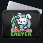 Happy Easter Bunny Pixel Game  Laptop Sleeve<br><div class="desc">Happy Easter Bunny Pixel Game</div>