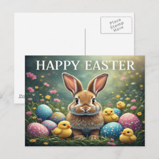 Happy Easter Bunny Postcard