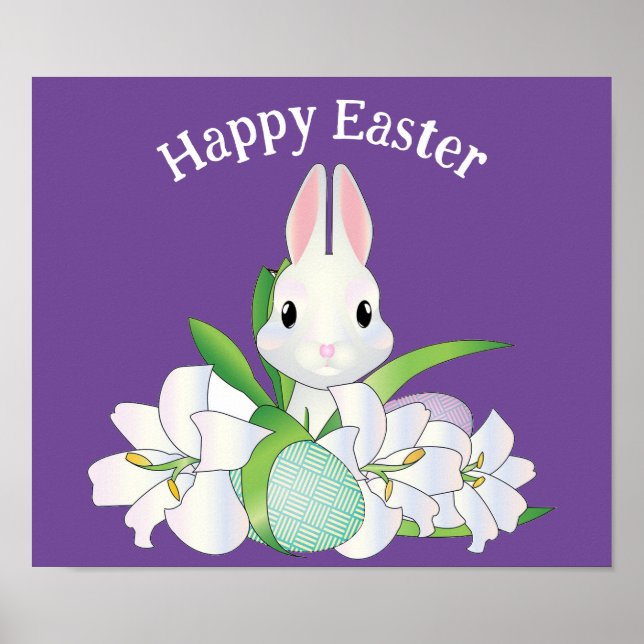 Happy Easter Bunny Poster (Front)