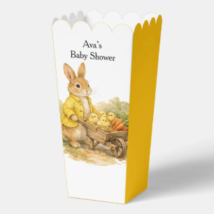 Happy Easter Bunny Rabbit Baby Shower Favor Box