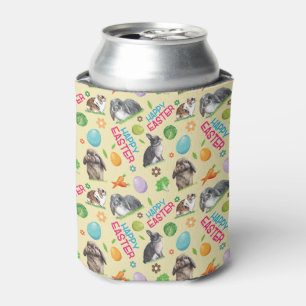 Happy Easter Bunny Rabbit Can Cooler