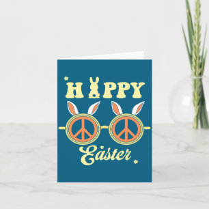 Happy Easter Bunny Rabbit Easter Day Egg Hunting Card