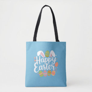 Happy Easter Bunny Rabbit Egg Holiday  Tote Bag