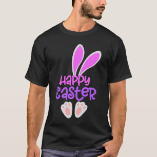 Happy Easter Bunny Rabbit Egg Hunt Cute Ears Girls T-Shirt