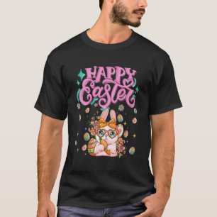 Happy Easter Bunny Rabbit Face Easter Day Women Gi T-Shirt