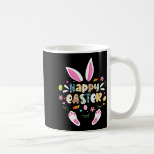 Happy Easter Bunny Rabbit Face Funny Easter Day Coffee Mug